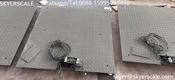 Стальная 1,2 мx1,2 м платформа 3 тонны тяжелая взвешивающая веса с противомышиной пластиной