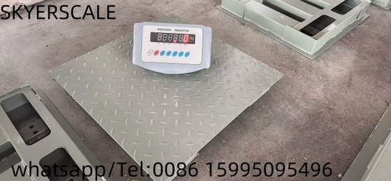 Углеродистая стальная платформа для взвешивания пола 1.22x1.22m 3t с индикатором взвешивания XK315A1X