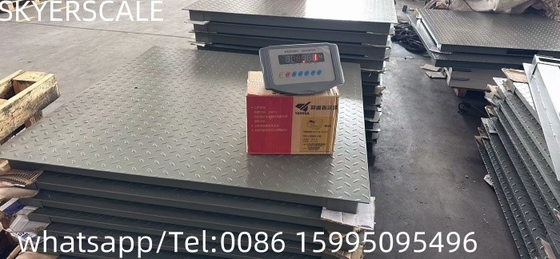 Углеродистая стальная платформа для взвешивания пола 1.22x1.22m 3t с индикатором взвешивания XK315A1X
