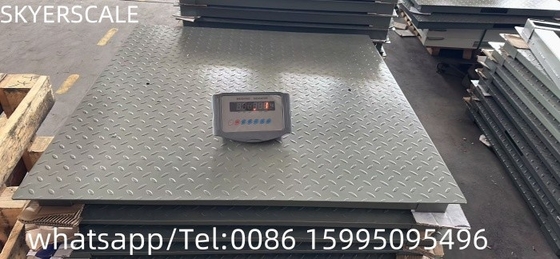 Тяжелое грузовое весы 1.2x1.5m платформа взвешивание весы Углеродистая сталь 3000kg