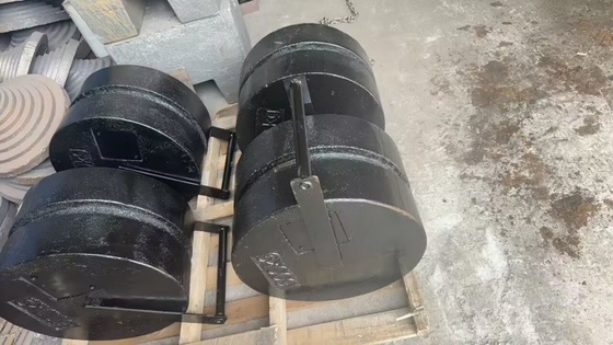 Стандарт OIML Складируемые 250 кг M1 испытательные веса Калибрационные весы из литого железа для крана