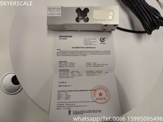 Zemic L6E3 100 кг сенсорная нагрузочная ячейка для промышленных веса