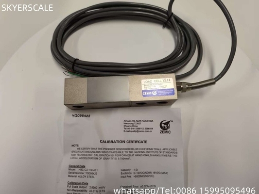ZEMIC H8C 1 тонны класса C3 преобразователь нагрузочных элементов для резки лучей OIML NETP датчик для взвешивания веса