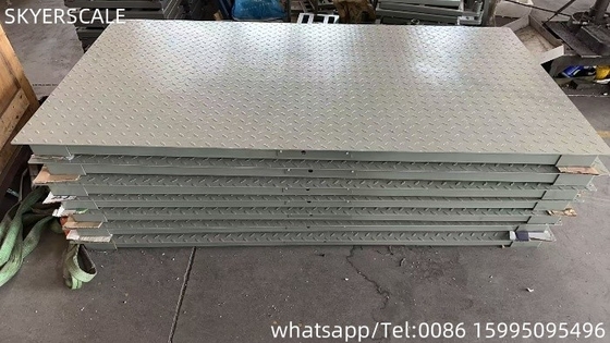 Весы для промышленных полов 1.2x2 м с номинальной нагрузкой 3000 кг и светодиодным / ЖК-дисплеем