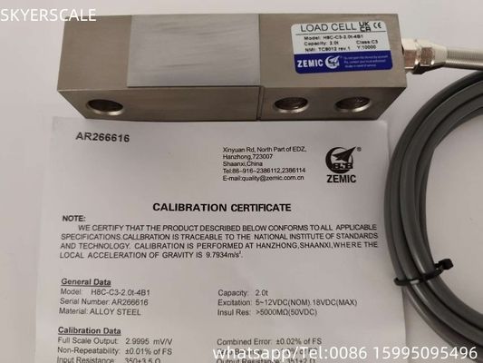 H8C 2t C3 Ключ нагрузки на резкости ZEMIC Transducer OIML NETP Сенсор для взвешивания веса